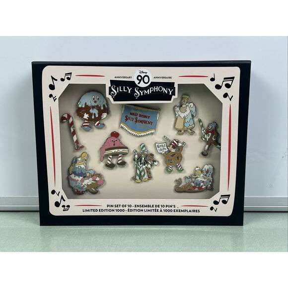 Disney Silly Symphony 90th Anniversary Pin Set Limited Edition 1000 2019 - Picture 1 of 4